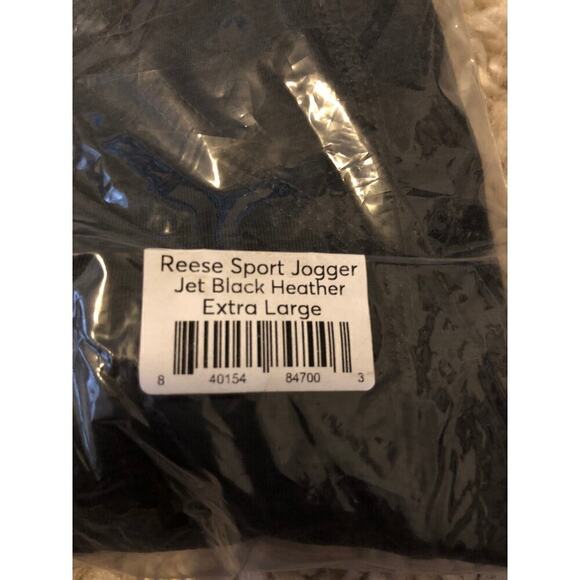Marine Layer Reese Sport Joggers Gym Workout Pants Jet Black Heather NWT XL - Picture 5 of 7